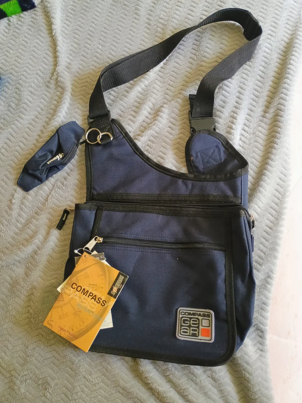 Navy Crossbody Sling Bag for Men or Women